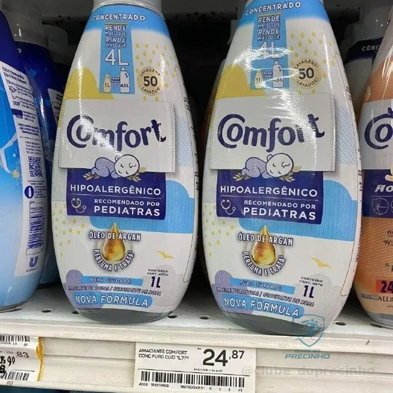 Amaciante Concentrado Comfort Puro Cuidado 1 L