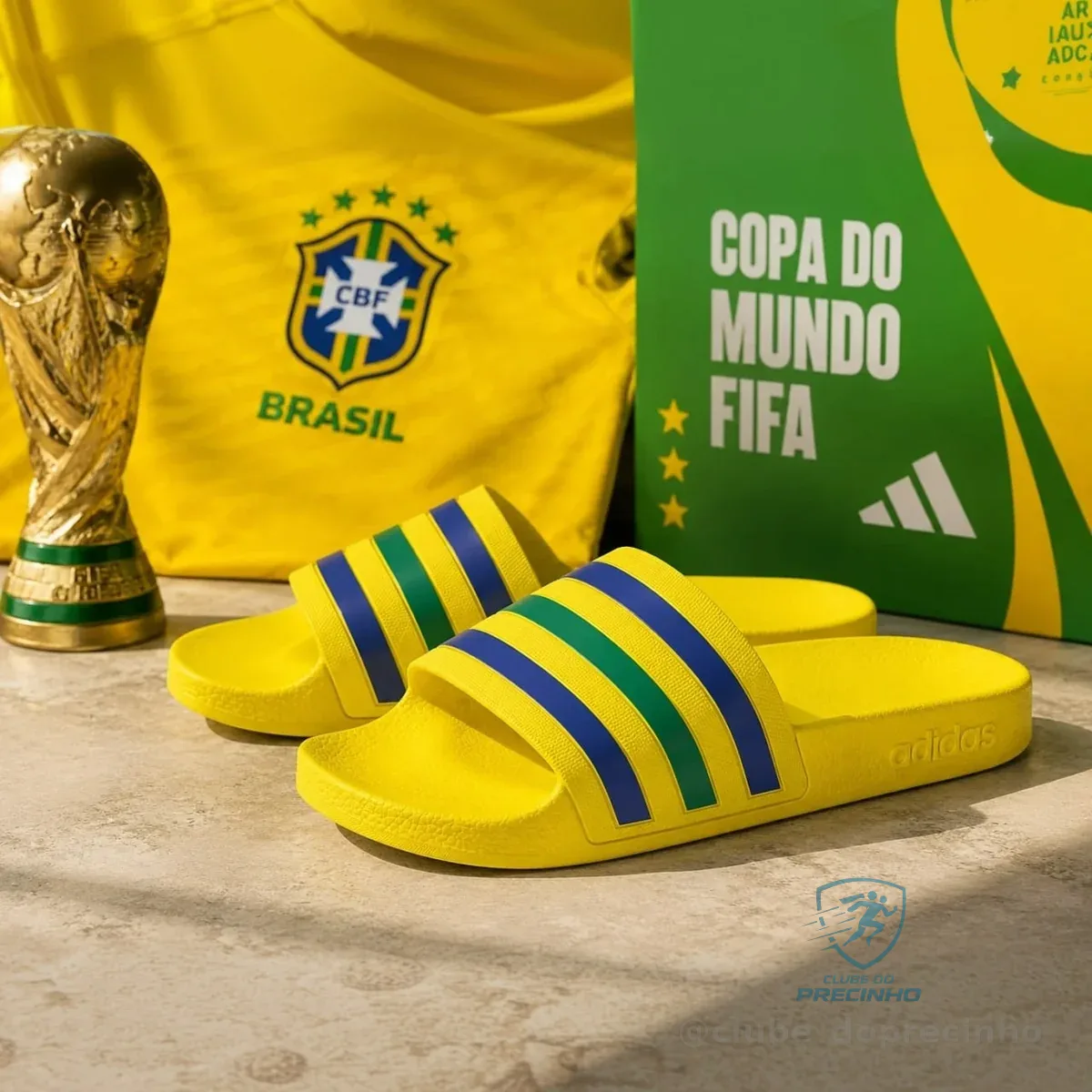 Chinelo Adidas Adilette Unissex - Amarelo