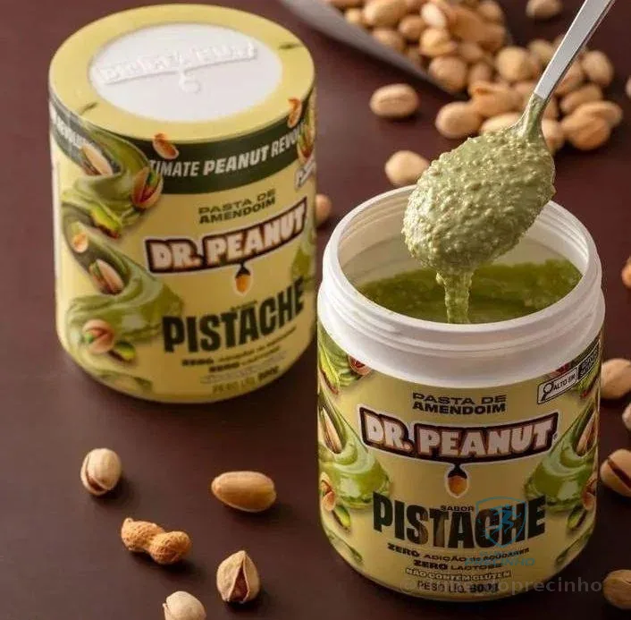 DR. PEANUT PASTA DE AMENDOIM PISTACHE 600G COM WHEY PROTEIN