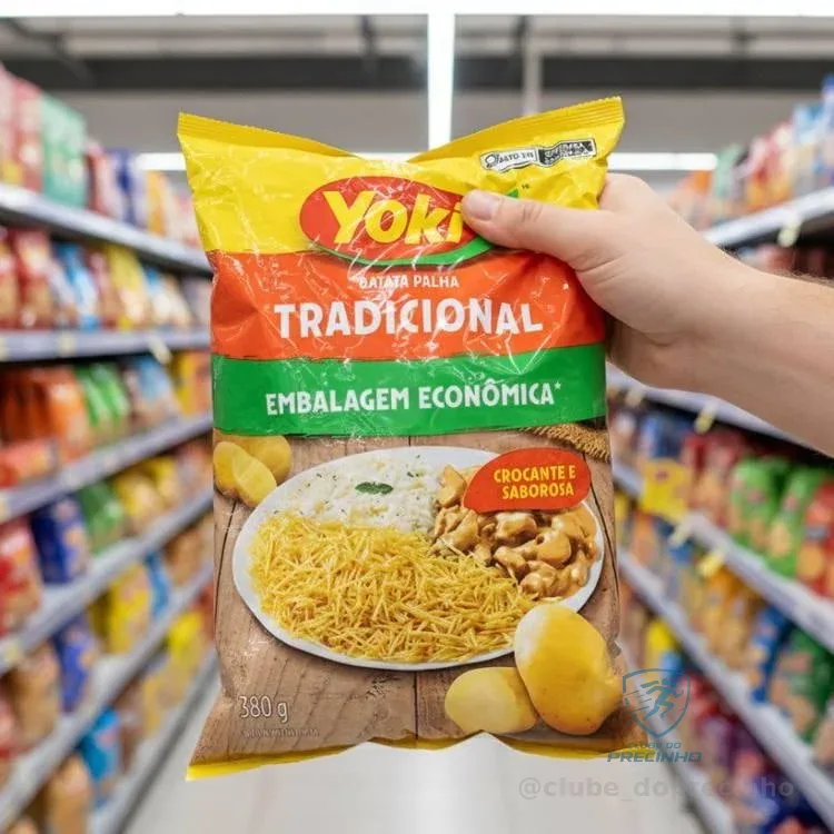 Batata Palha Frita Tradicional Yoki Pacote 380g Embalagem Econômica