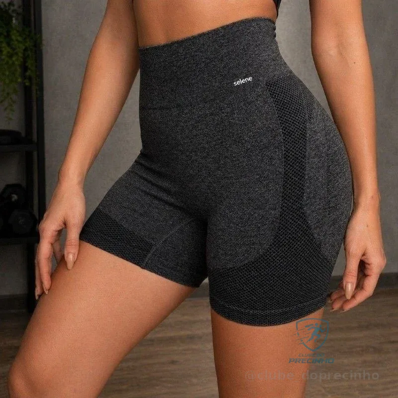 Short Selene Push Up Sem Transparência Levanta Bumbum Treino