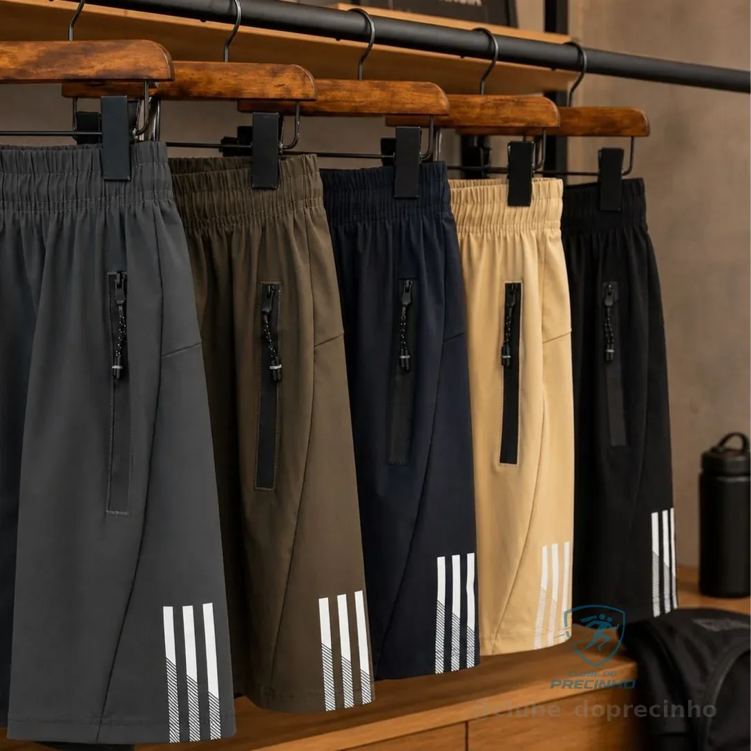 Kit 3 Bermudas Dry Fit De Alto Padrão Para Academia