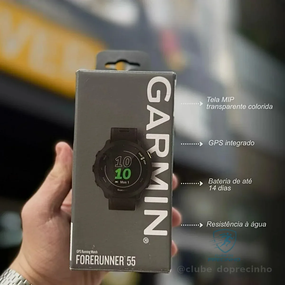 Garmin Relógio Forerunner 55 com Monitor Cardíaco de Pulso e GPS