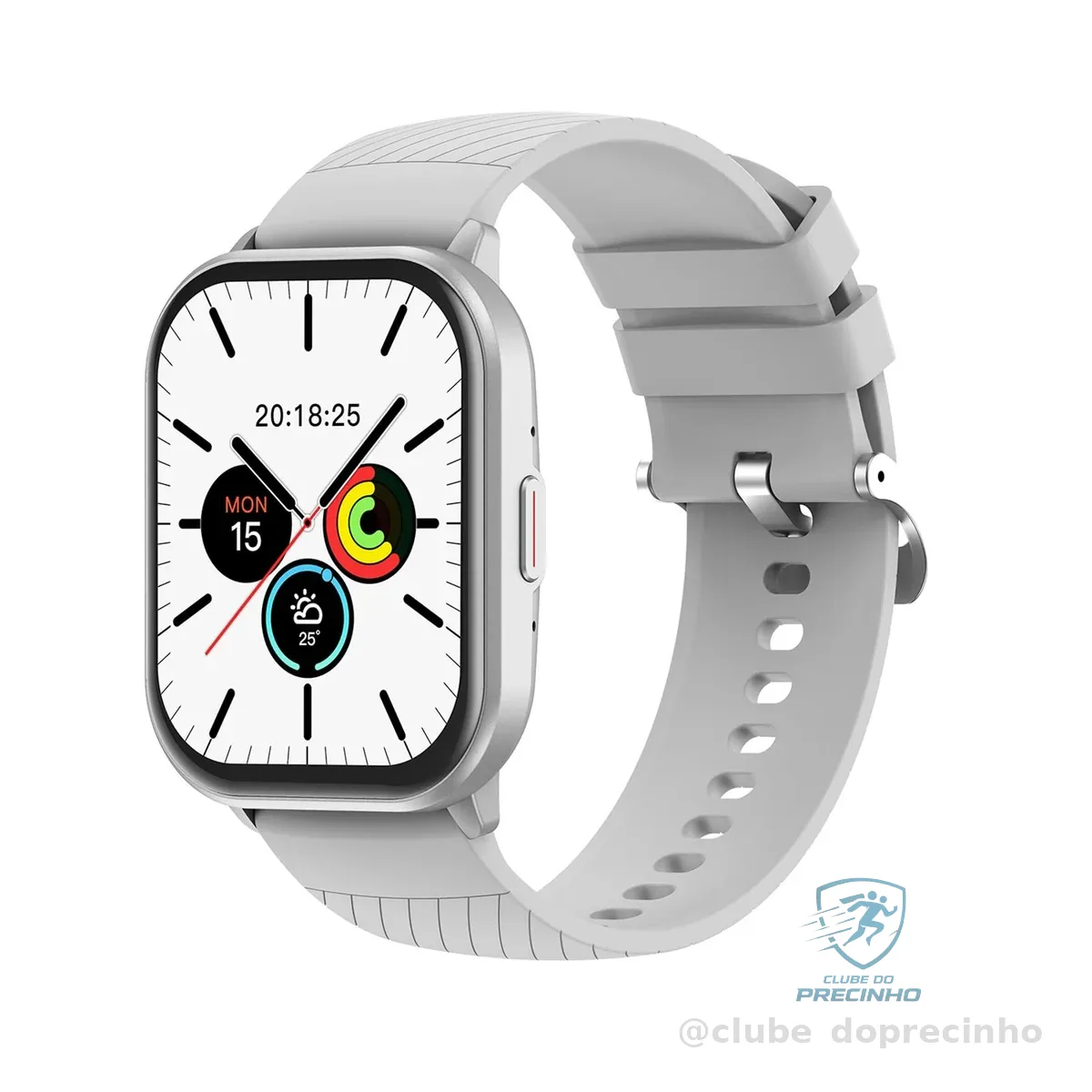 Relógio Digital Feminino Masculino Smartwatch Inteligente Bluetooth, Full Touch