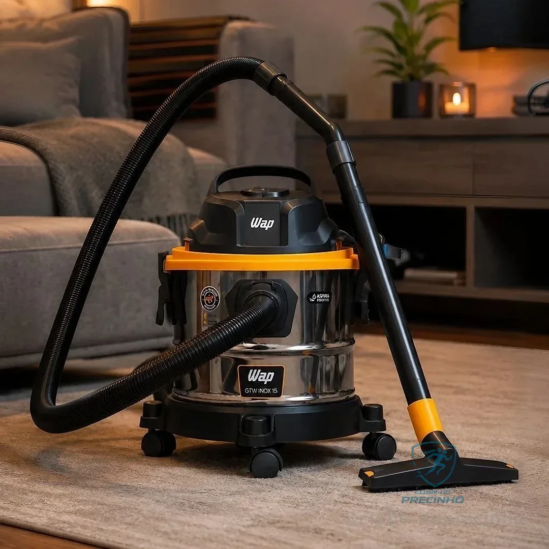 Aspirador De Pó E Água Fw008809 Gtw Inox 15 1700w Wap Preto