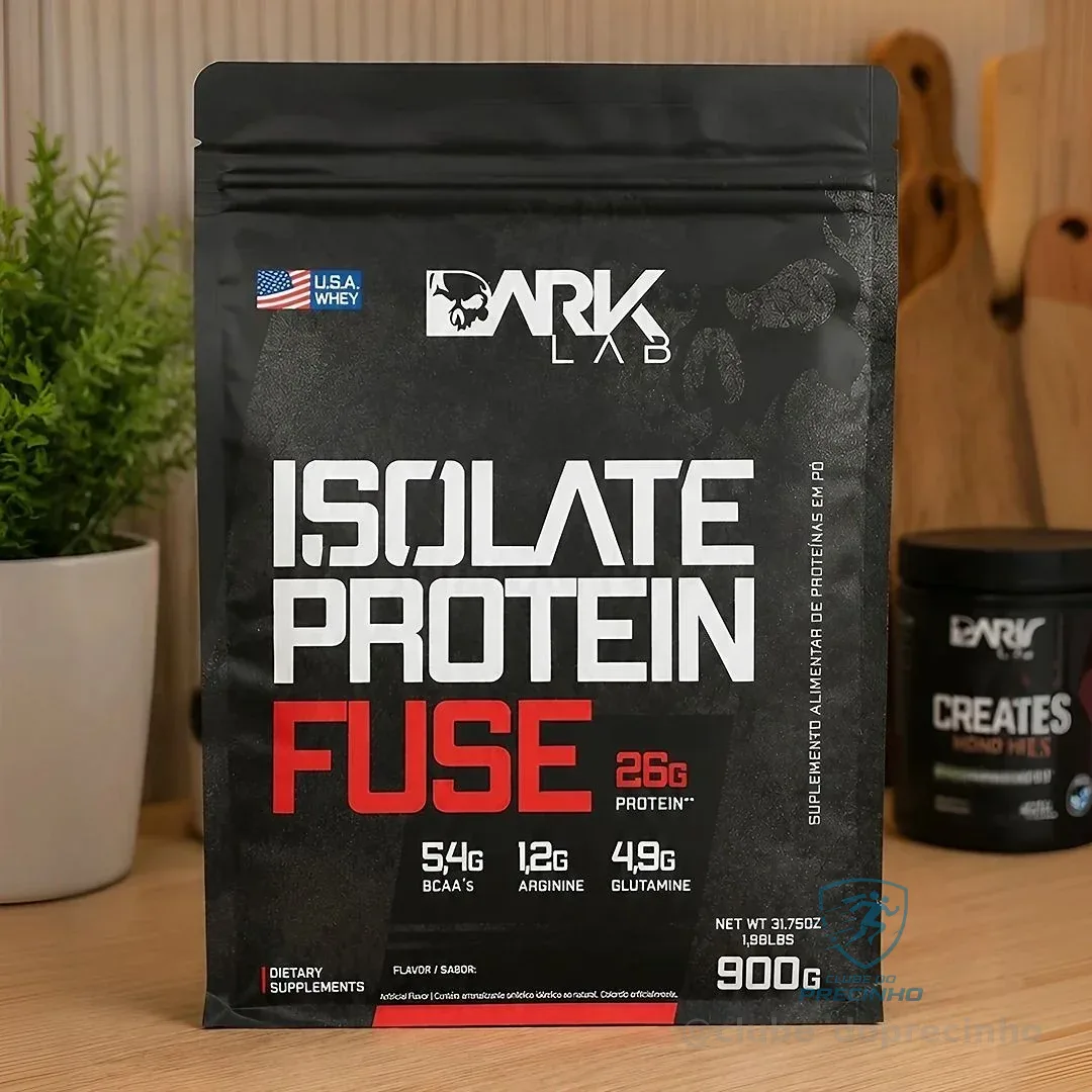 Whey Isolate Protein Fuse 900g Dark Lab Sabor Chocolate