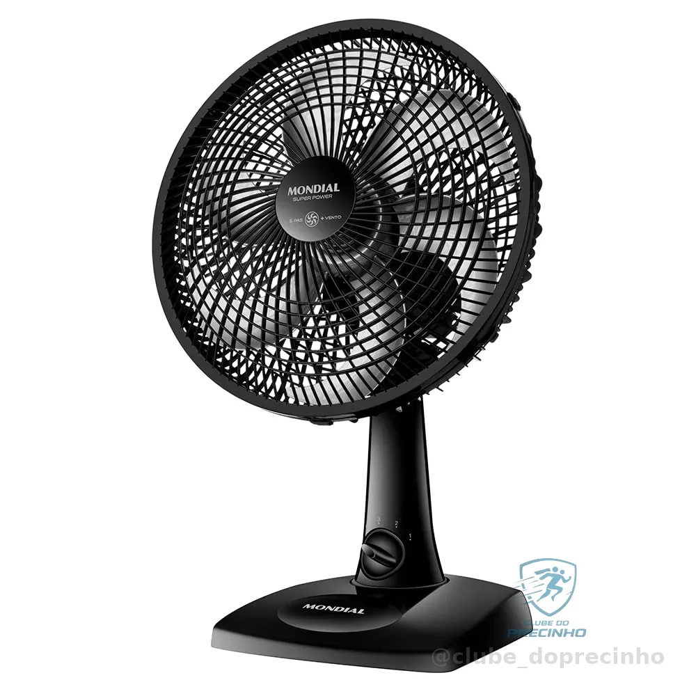 MONDIAL Ventilador de Mesa 30cm Super Power, Preto, 60W, 220V - VSP-30-B