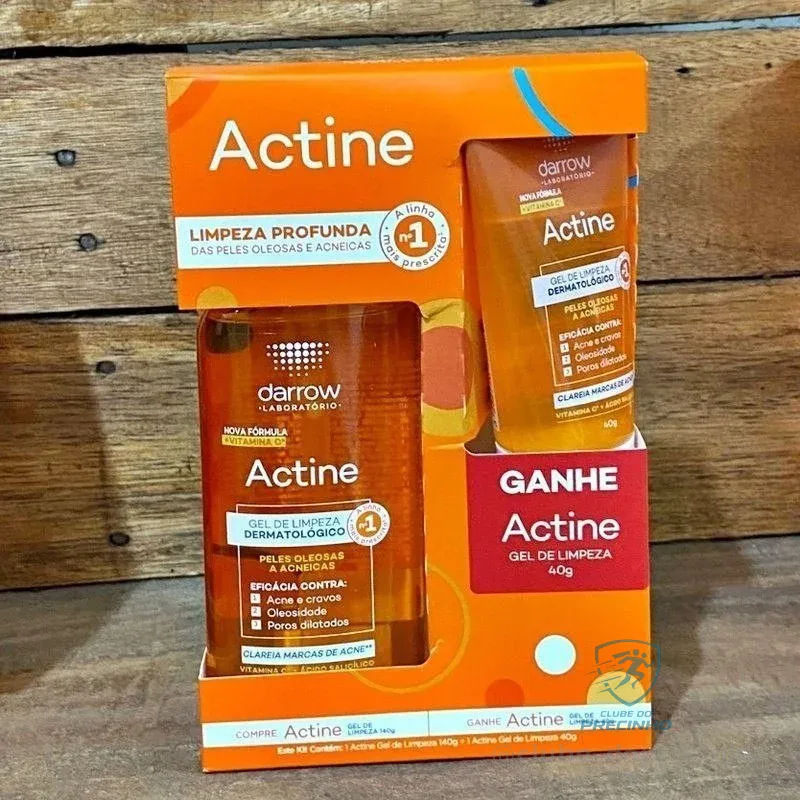 Darrow Actine Oil Control Kit Gel de Limpeza, 140g + 40g