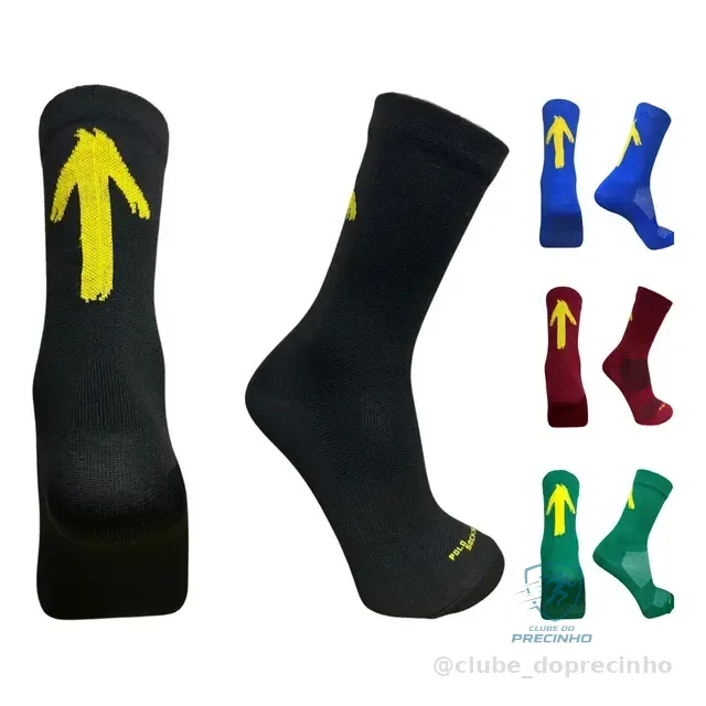 Meia Seta Amarela Caminho Da Fé Mtb Speed Bike Caminhada