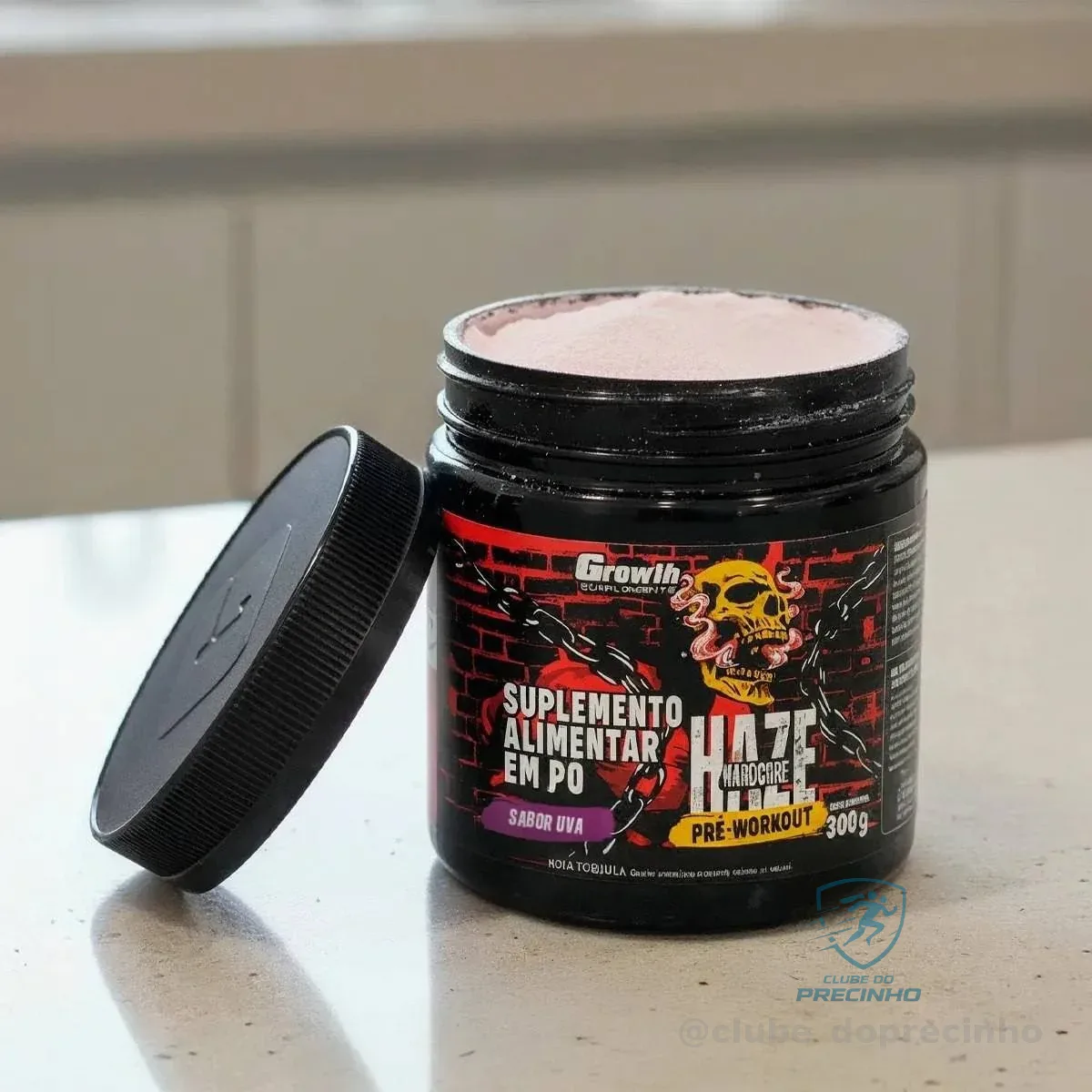 Pré-treino Haze Hardcore 300g Growth Supplements - Uva