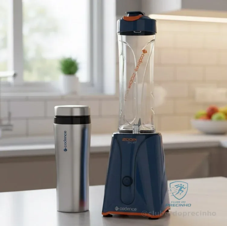 Blender Zoop Sport Inox Cadence com 2 Jarras