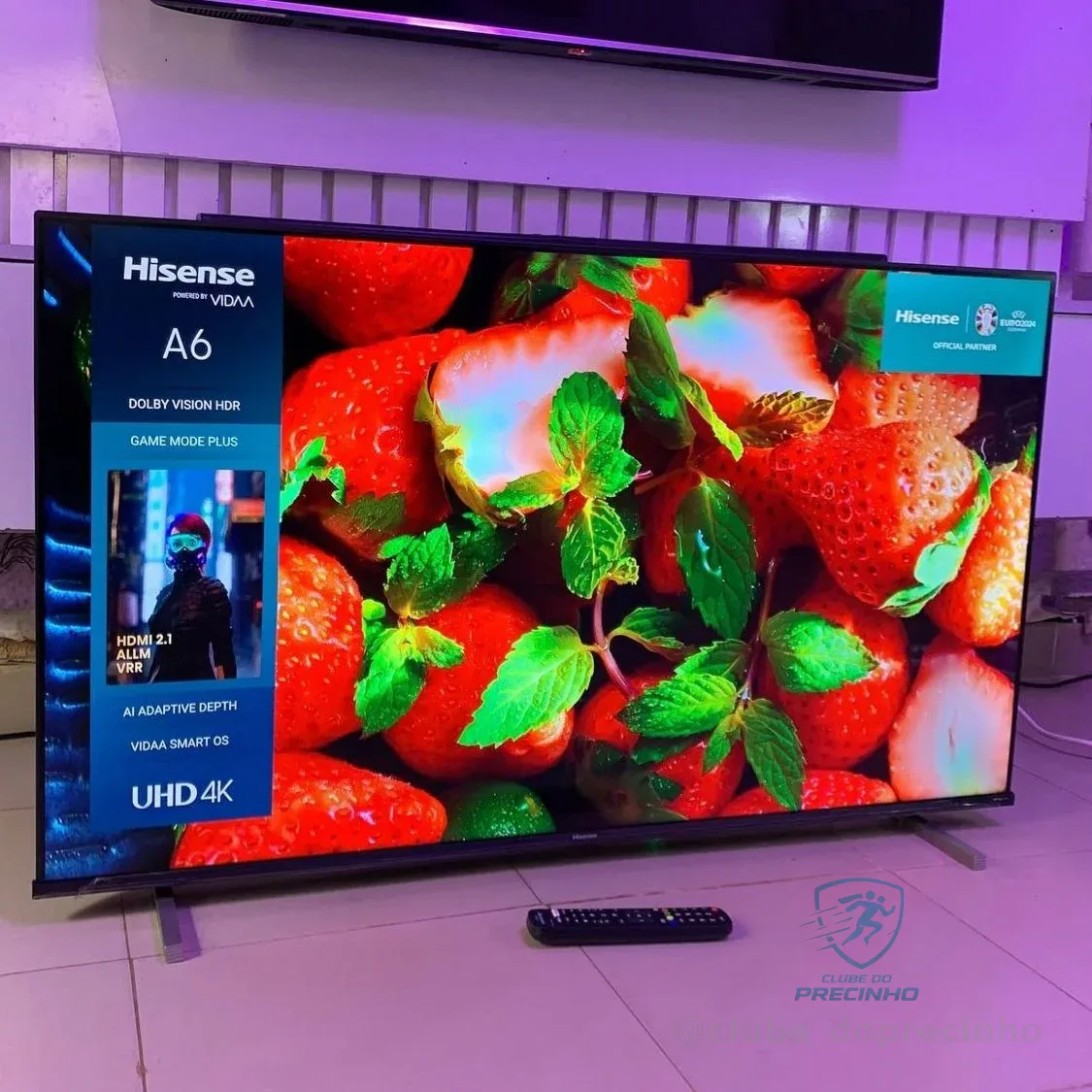 Hisense Smart TV UHD 4K QLED 50" Polegadas 50Q6QV com HDR10+