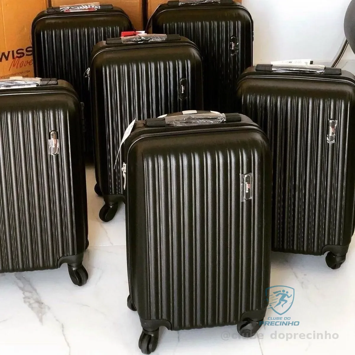 Mala De Bordo 10kg Pequena Londres Swiss Move Preto