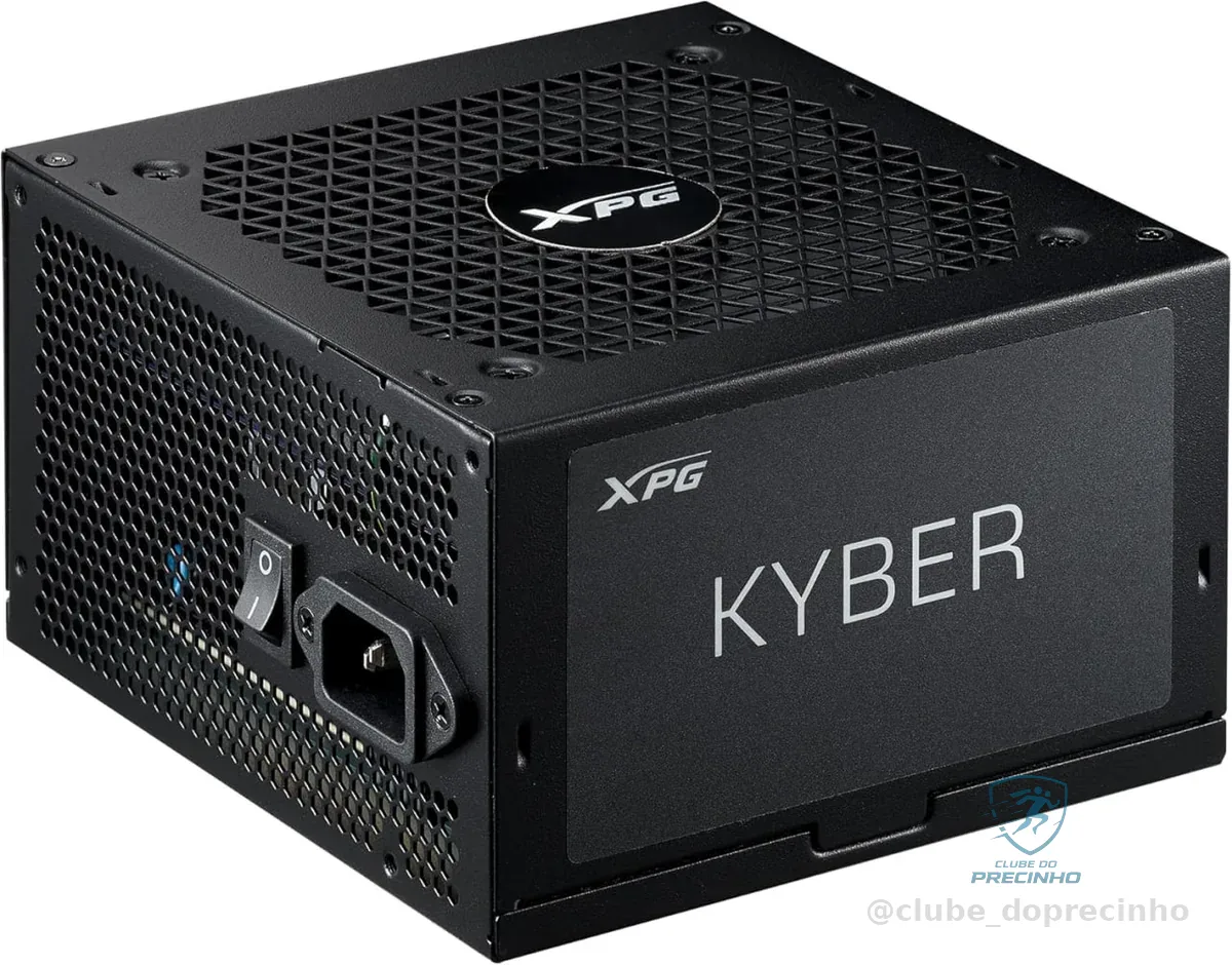 🚀 Fonte XPG Kyber II 850W Fonte de Alimentação ATX – Certificação Gold 80 PLUS e Cybenetics, não modular, compatível com ATX 3.1, conector 12V-2x6 para GPUs de última geração, eficiência de até 91,40%