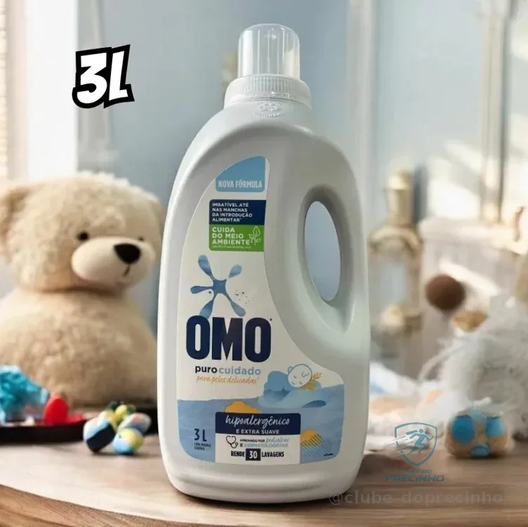 🚀 OMO Sabão Líquido Puro Cuidado 3L