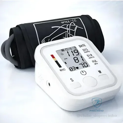 🚀 Aparelho Medidor Pressão Arterial Braço/pulso Saúde Digital Branco