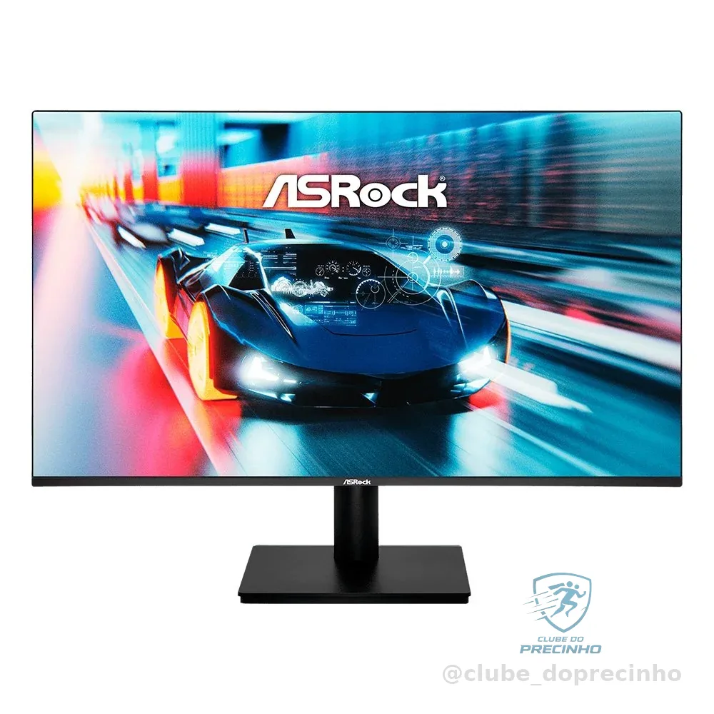 🚀 Monitor Gamer ASRock Challenger 27", FHD, 144Hz, 1ms, IPS, FreeSync, HDMI e VGA, Preto - CL27FFB
