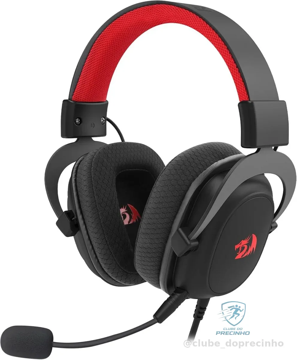 🚀 Headset Gamer Redragon Zeus Lite Preto P3 H510-LT