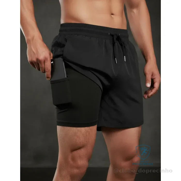 Shorts 2 em 1 Térmico Mercado Livre