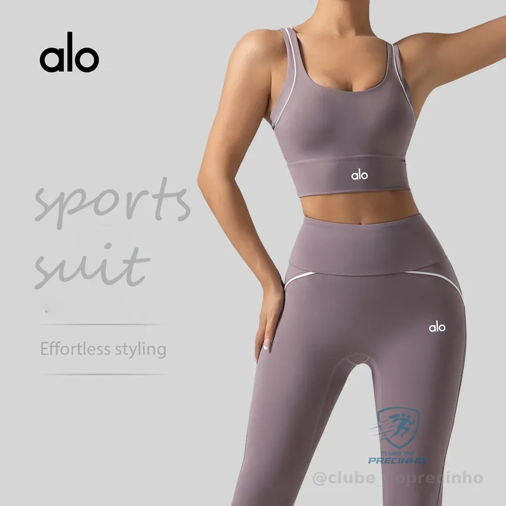 Line Feel Yoga Suit Shopee