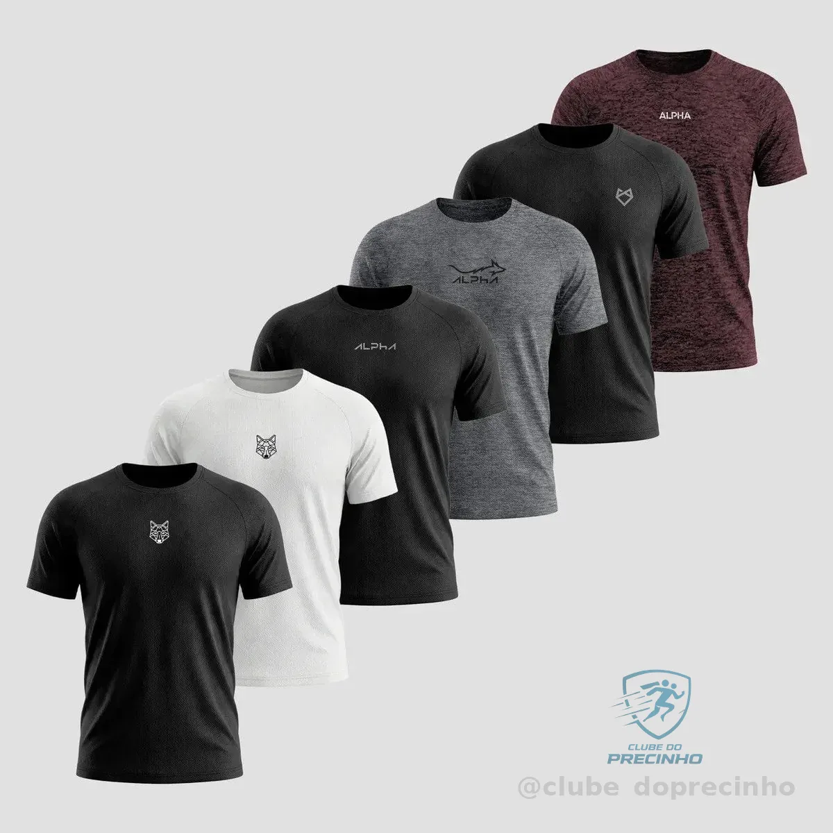 Kit 6 Camisetas Mais Procuradas Alpha Mercado Livre