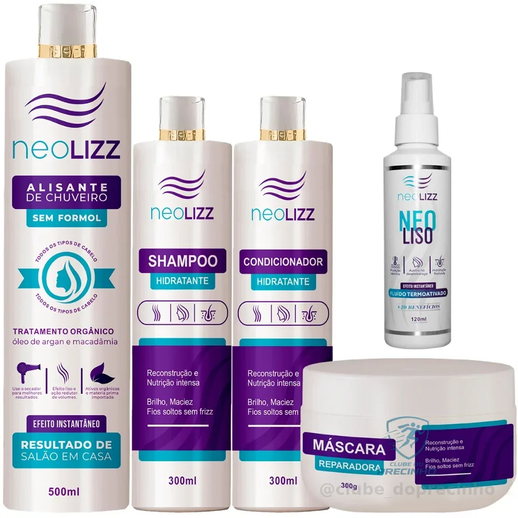 Kit Selagem + Kit Pós Química | Shampoo - Condicionador - Máscara Shopee