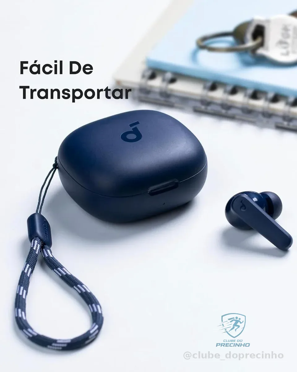 soundcore P20i da Anker, Fone de Ouvido Bluetooth 5.3, Graves Potentes, Drivers de 10mm, 30H de Reprodução, Resistência à Água, 2 Mics IA, Personalização de Som via App, Fone sem fio tws, Azul Escuro