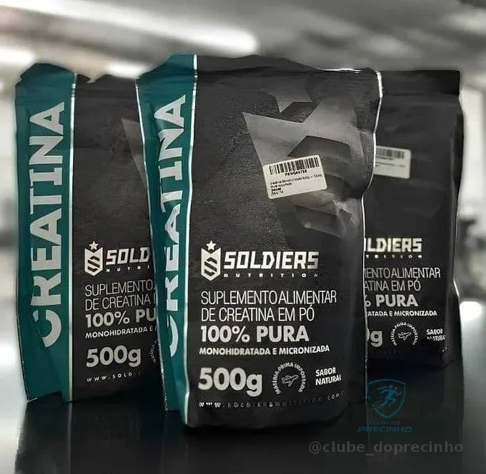 Creatina Monohidratada 500g Soldiers Nutrition 100% Pura Mercado Livre