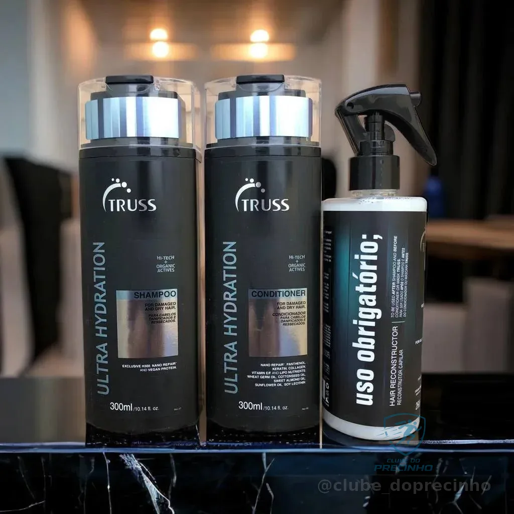 🚀 Kit TRUSS Uso Obrigatório Hair Reconstructor (3 Produtos)