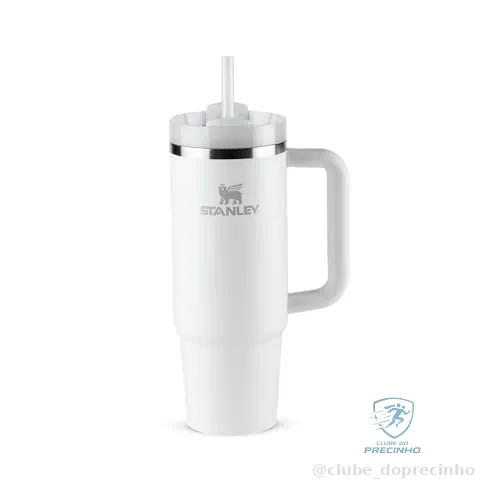 🚀 Stanley - Copo Quencher H2.0 FlowState 887ml - Copo de aço inoxidável com tampa, isolamento a vácuo, para água, chá gelado, café, smoothies e muito mais, Frost