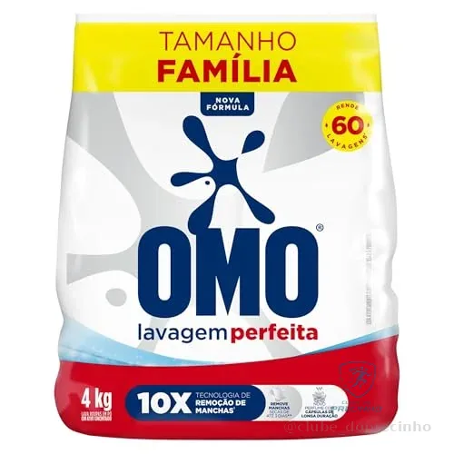 🚀 Omo Sabão em Pó Lavagem Perfeita 4Kg