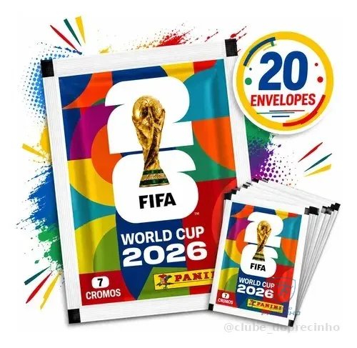 🚀 140 Figurinhas Copa Do Mundo 2026 20 Pacotes 100% Original Copa 2026 Copa Do Mundo 2026
