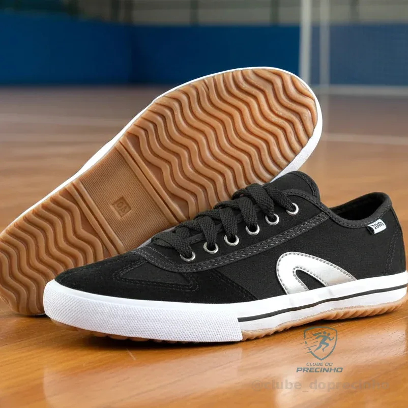 Tênis Adex  Masculino de Futsal Casual Vulcanizado Confortável Preto / Branco / Preto-branco Shopee