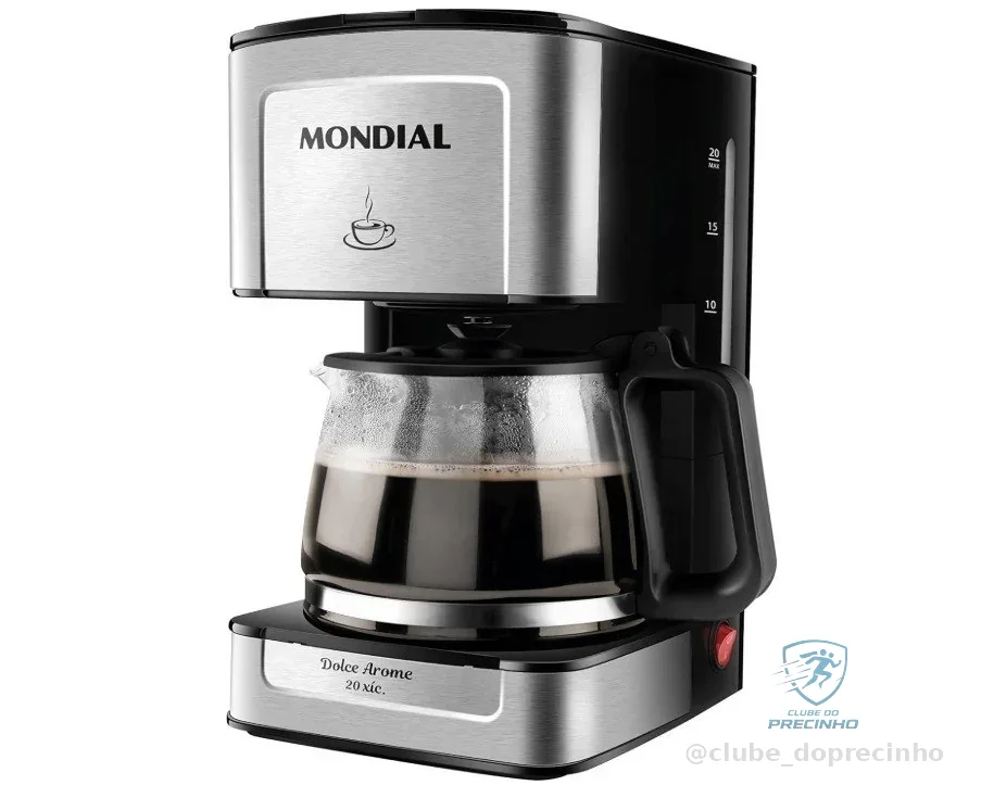 🚀 MONDIAL Cafeteira Elétrica Dolce Arome, 110V, 550W, Preto/Inox - C-43-20X-SI