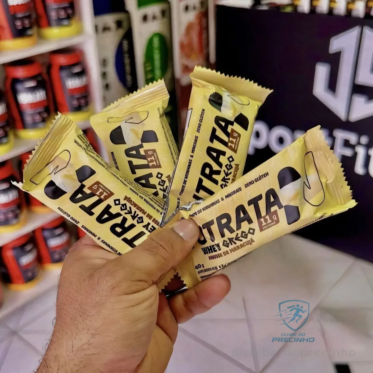 🚀 Barra Whey Grego 40g 12 Unidades Mousse De Maracujá Nutrata Mousse De Maracujá