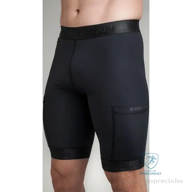 Bermuda De Compressao Masculina Hupi Run Pro