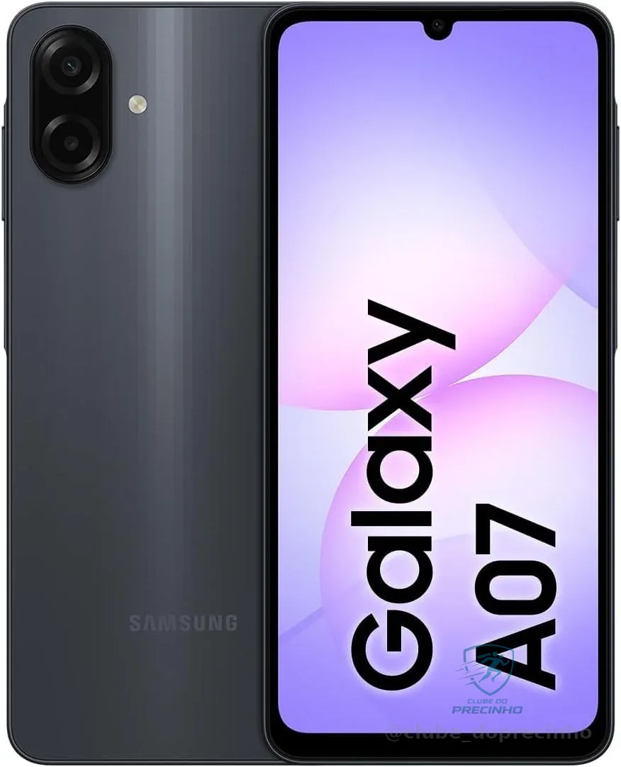 🚀 Celular Samsung Galaxy A07 256GB, 8GB, Câm. 50MP, Tela 6.7"- Preto