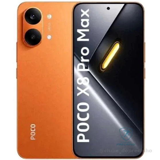 CELULAR XIAOMI POCO X8 PRO MAX 512GB / 256GB 5G 12RAM NFC VERSÃO GLOBAL ORIGINAL LARANJA