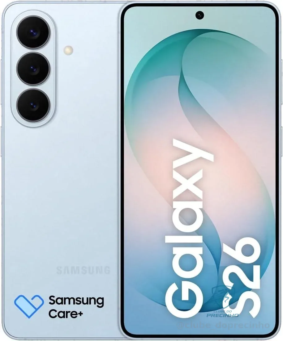 🚀 Celular Samsung Galaxy S26 5G, 256GB, 12GB RAM, Câmera Tripla de 50+12+10, Tela Grande de 6.3" - Azul