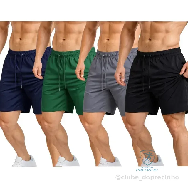 Kit 4 Bermudas Masculinas Bolsos Funcionais Treino Academia Mercado Livre