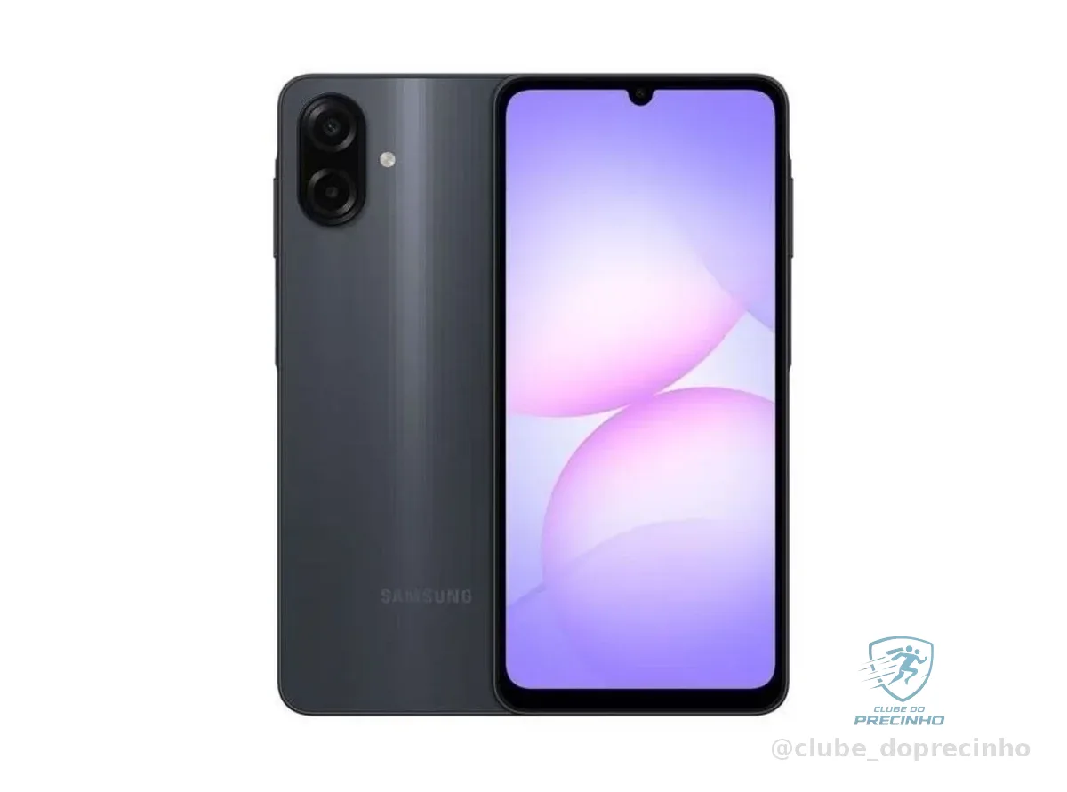 🚀 Celular Galaxy A07 Tela 6.7 128GB 4G 90Hz Câmera Dupla 50MP Preto Samsung