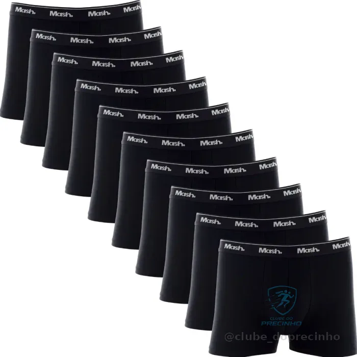 Kit 10 Mash Boxer Algodão Mercado Livre