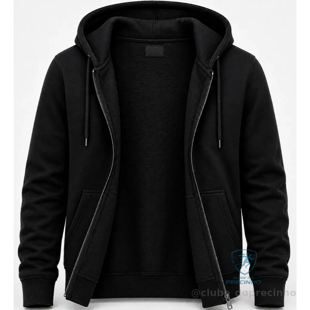 Moletom Ziper Feminino Aberto Estilosa Jaqueta Casaco Com Capuz e Bolso de Frio Shopee