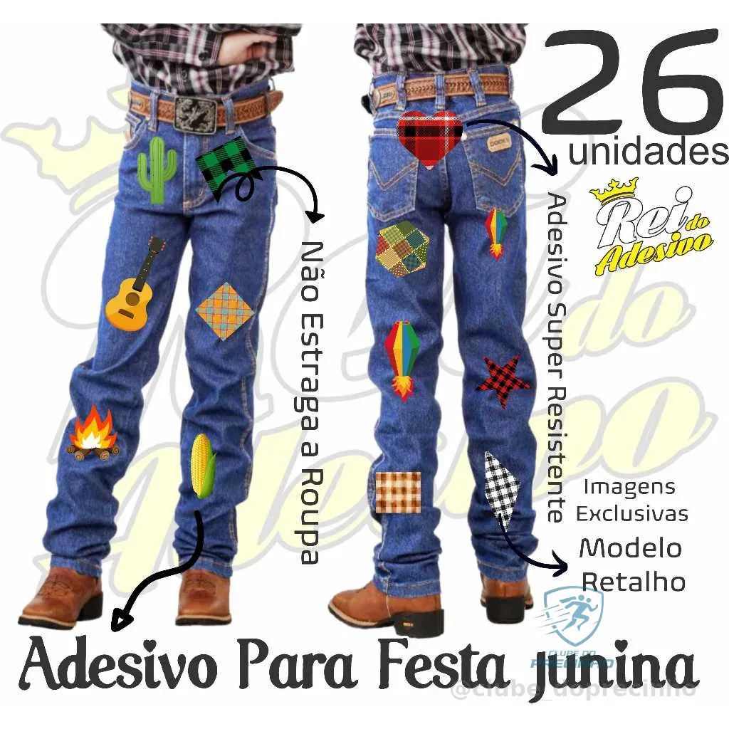 Adesivos Para Roupa Festa Junina Retalho Remendo em Vinil a prova de água 10/30/120/240un Shopee