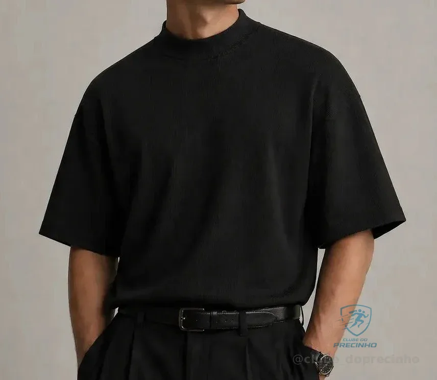 Camiseta Oversized Gola Alta Mercado Livre