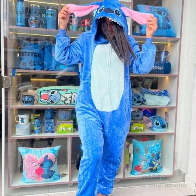 Pijama Macacão Kigurumi Stitch Mercado Livre