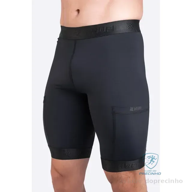 Bermuda De Compressao Masculina Hupi Run Pro - P, M, GG e XG