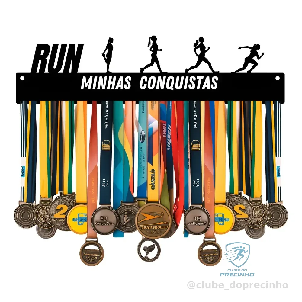 Porta Medalhas Corrida De Rua Masculino Suporte Medalha Full Feminino