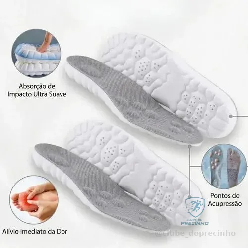 Kit 2 Palmilha Ortopédica 4d Conforto Alívio De Impacto Mercado Livre
