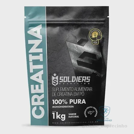 Creatina 1kg Suplemento Monohidratada Em Pó 100% Pura - Soldiers Nutrition Sem Sabor Mercado Livre